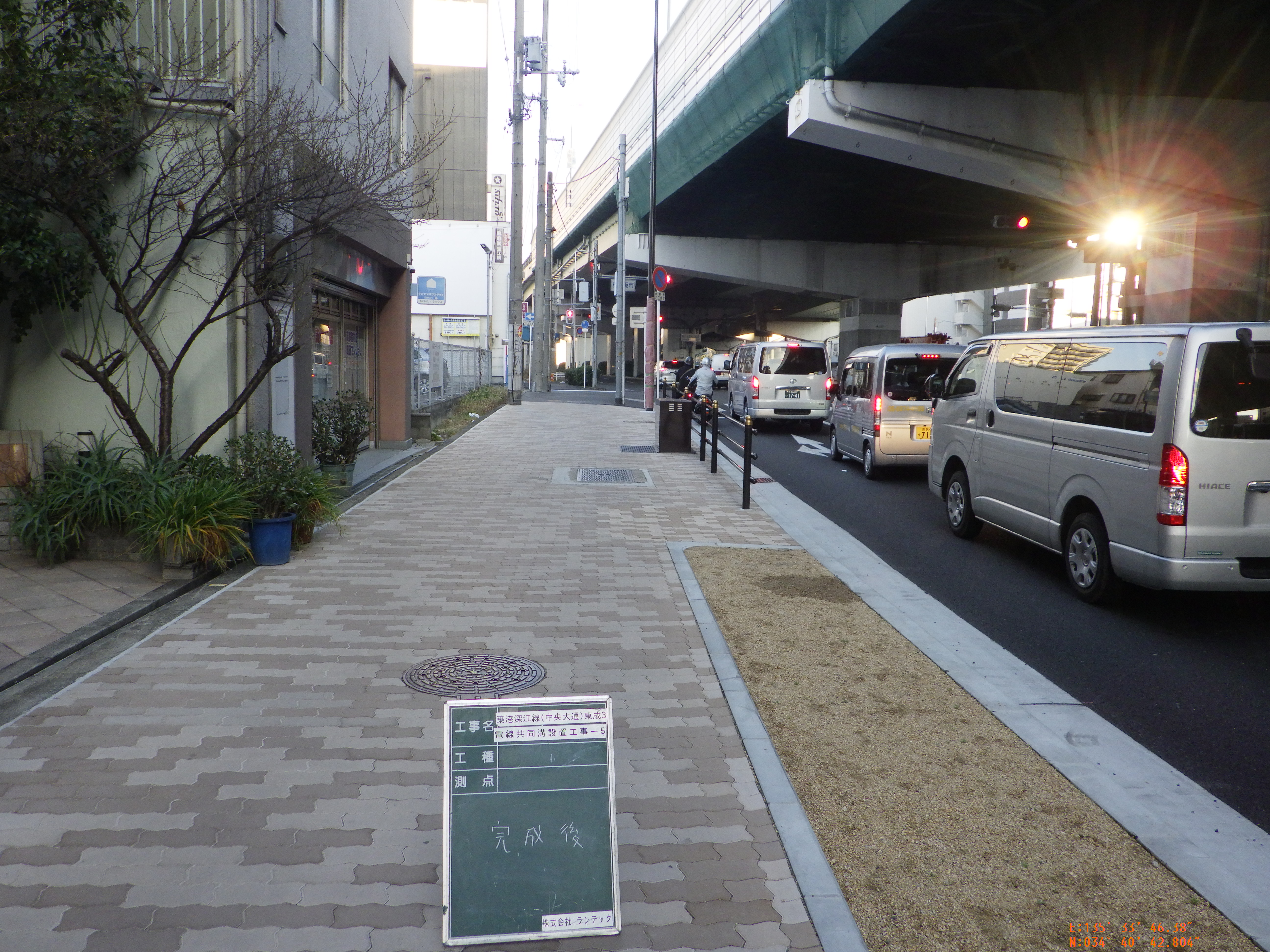築港深江線（中央大通）東成3電線共同溝設置工事-5（大阪市建設局）
